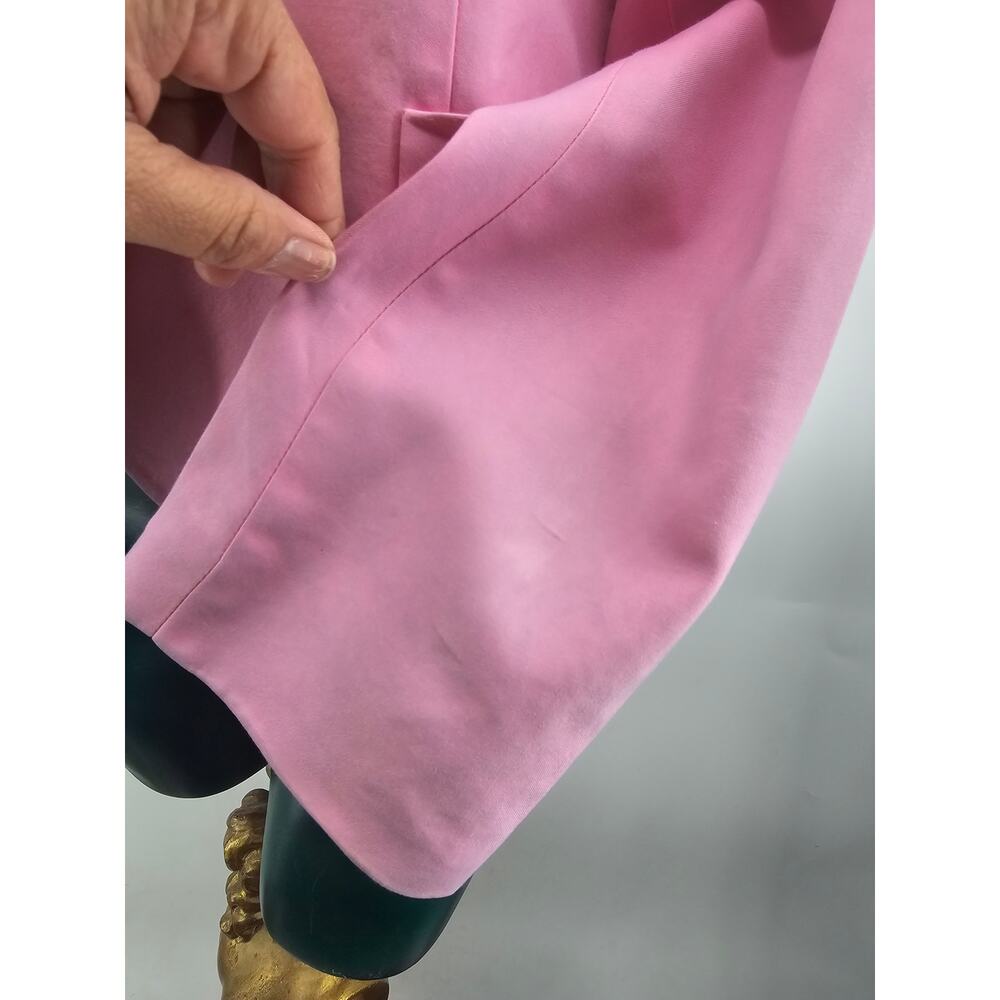 Lauren Ralph Lauren Pink Single Button Cotton Blazer Jacket Women's 14 3979 - Picture 9 of 10